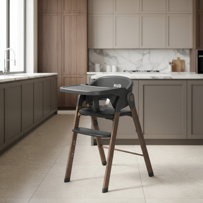 High chair in a modern kitchen setting