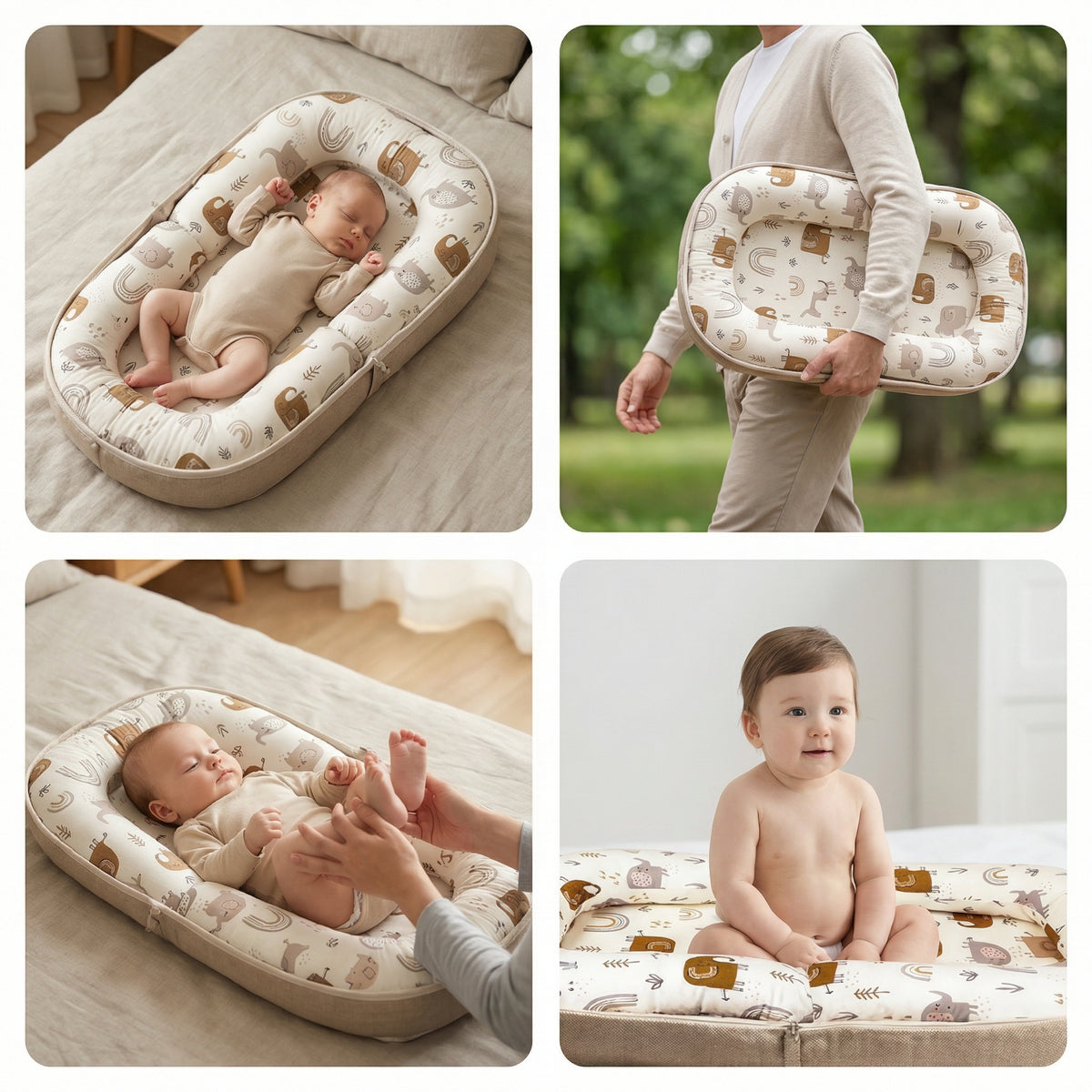 PerfectBaby™ CarryNest Lounger 2.0 portable baby nest