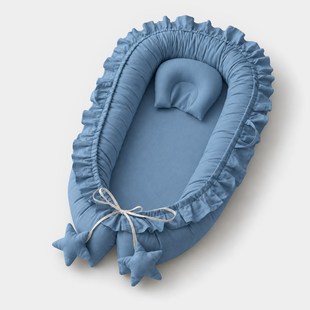 PerfectBaby™ CloudNest premium baby lounger — studio view