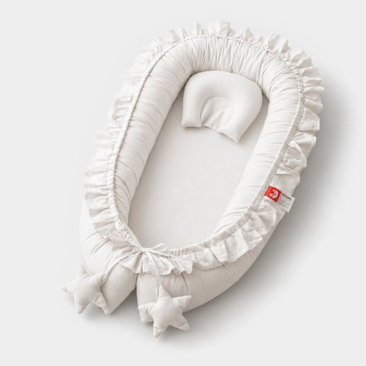 PerfectBaby™ CloudNest premium baby lounger — studio view