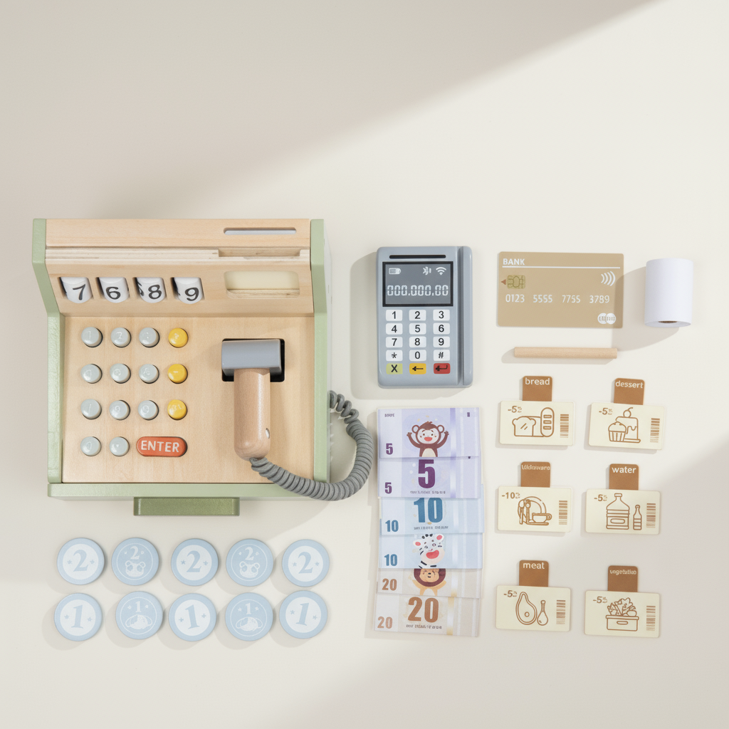 PerfectBaby™ Wooden Cash Register