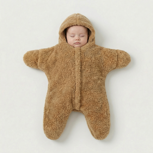 Brown Starfish Baby Sleeping Cocoon by PerfectBaby™