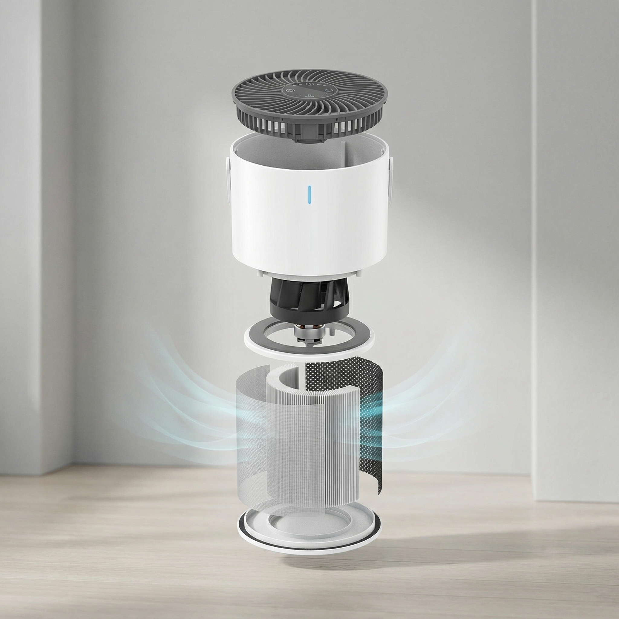Smart HEPA Air Purifier clean nursery air by PerfectBaby™