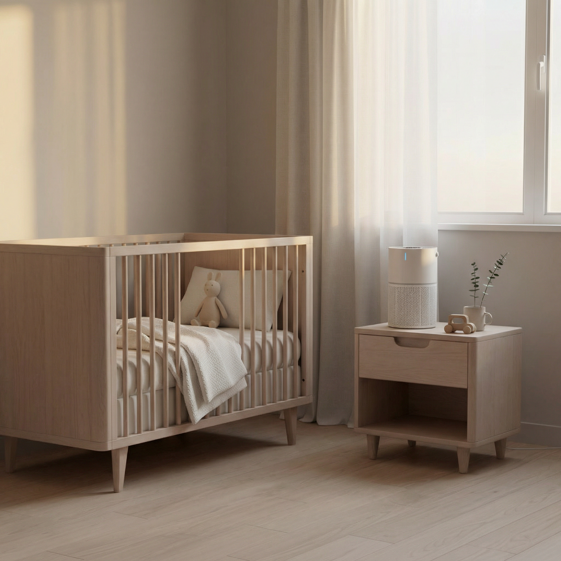 Smart HEPA Air Purifier clean nursery air by PerfectBaby™