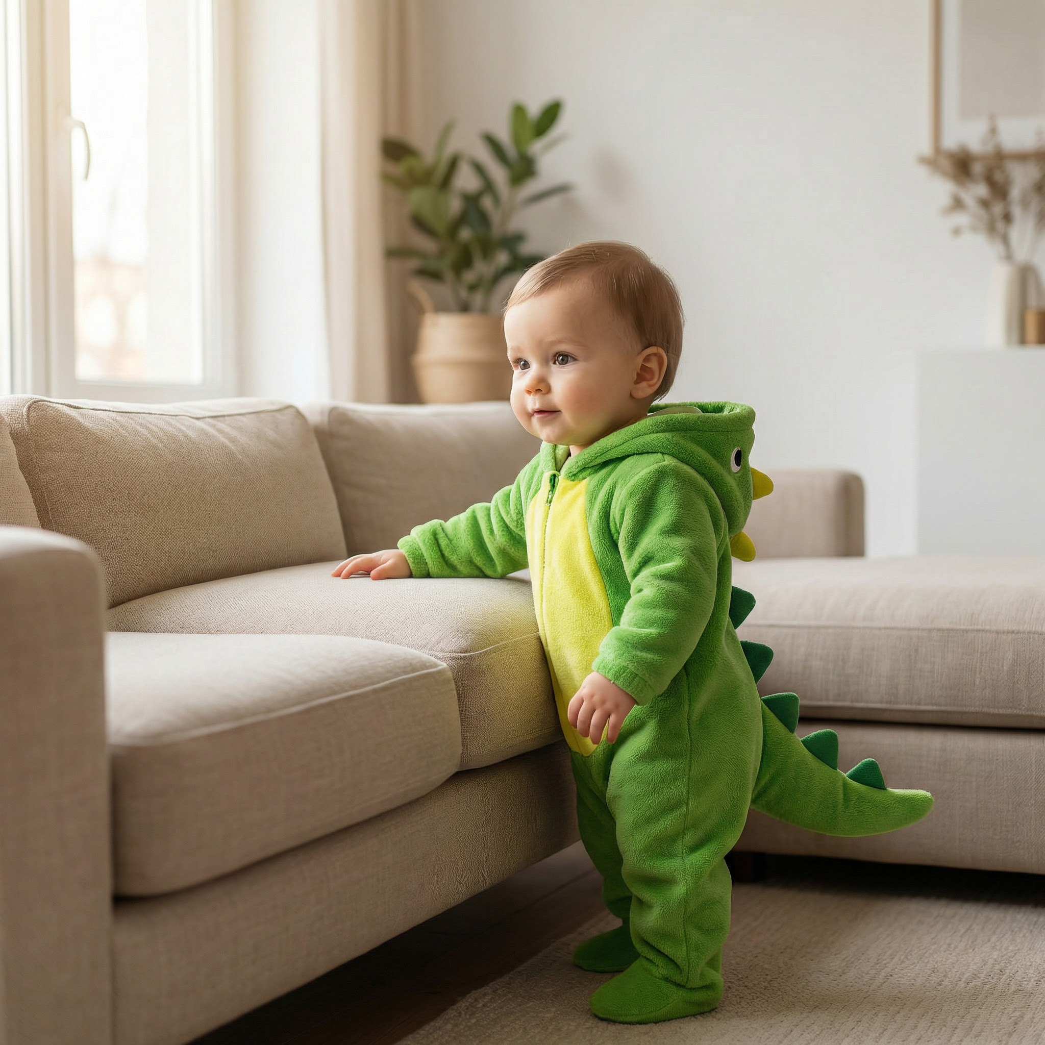 Dino Baby Romper plush baby outfit by PerfectBaby™