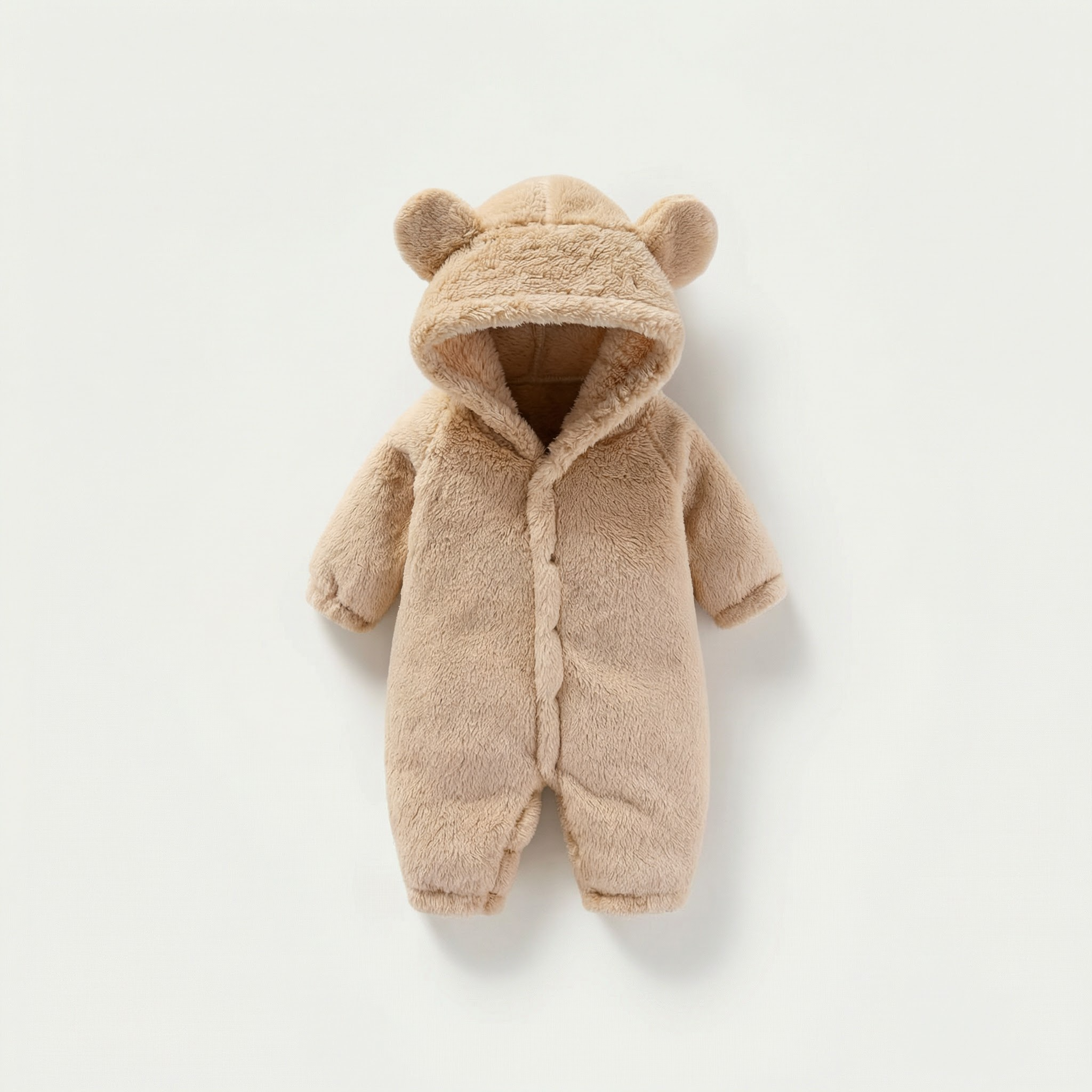Plush Baby Hooded Romper premium baby outfit by PerfectBaby™
