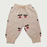 Beige Cherry Pants