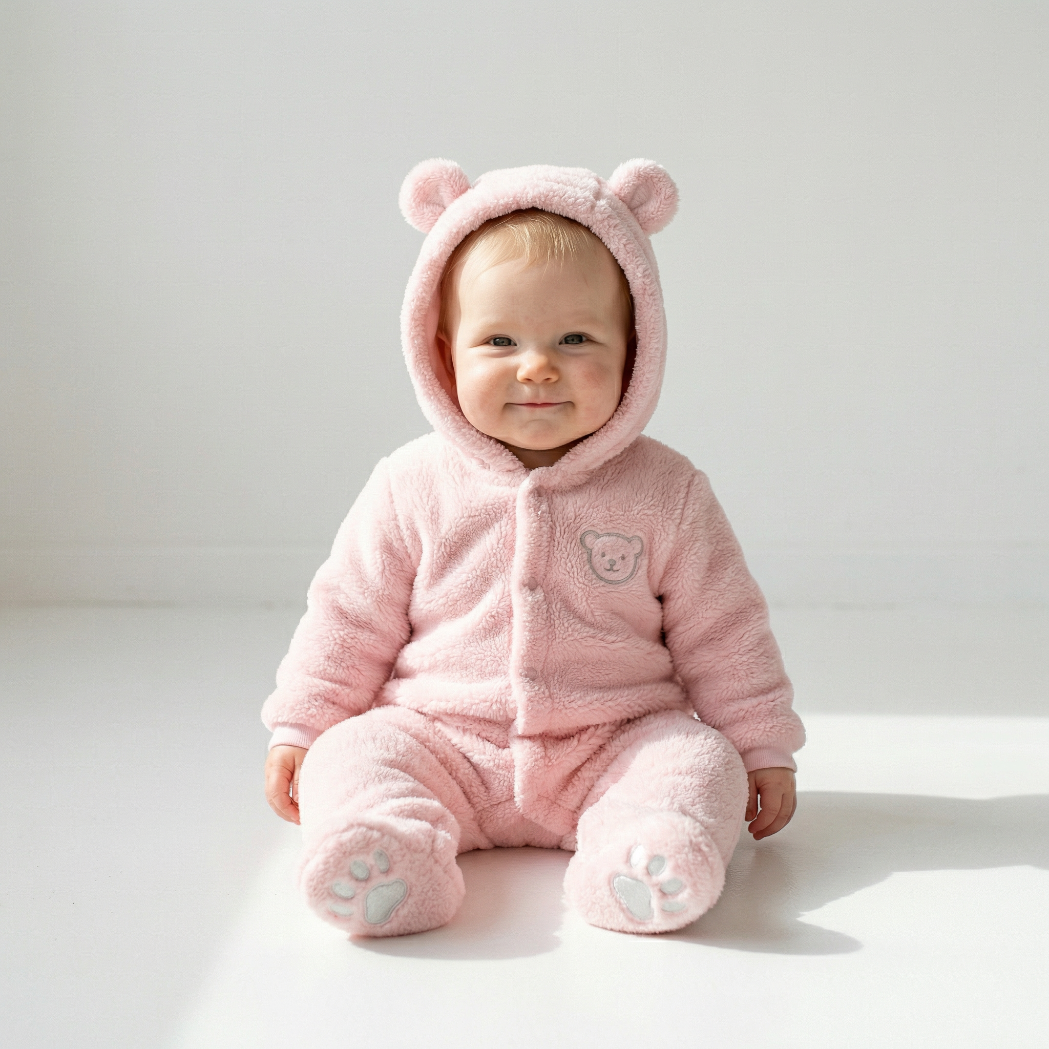 Bear Jumpsuit premium plush baby outfit by PerfectBaby™