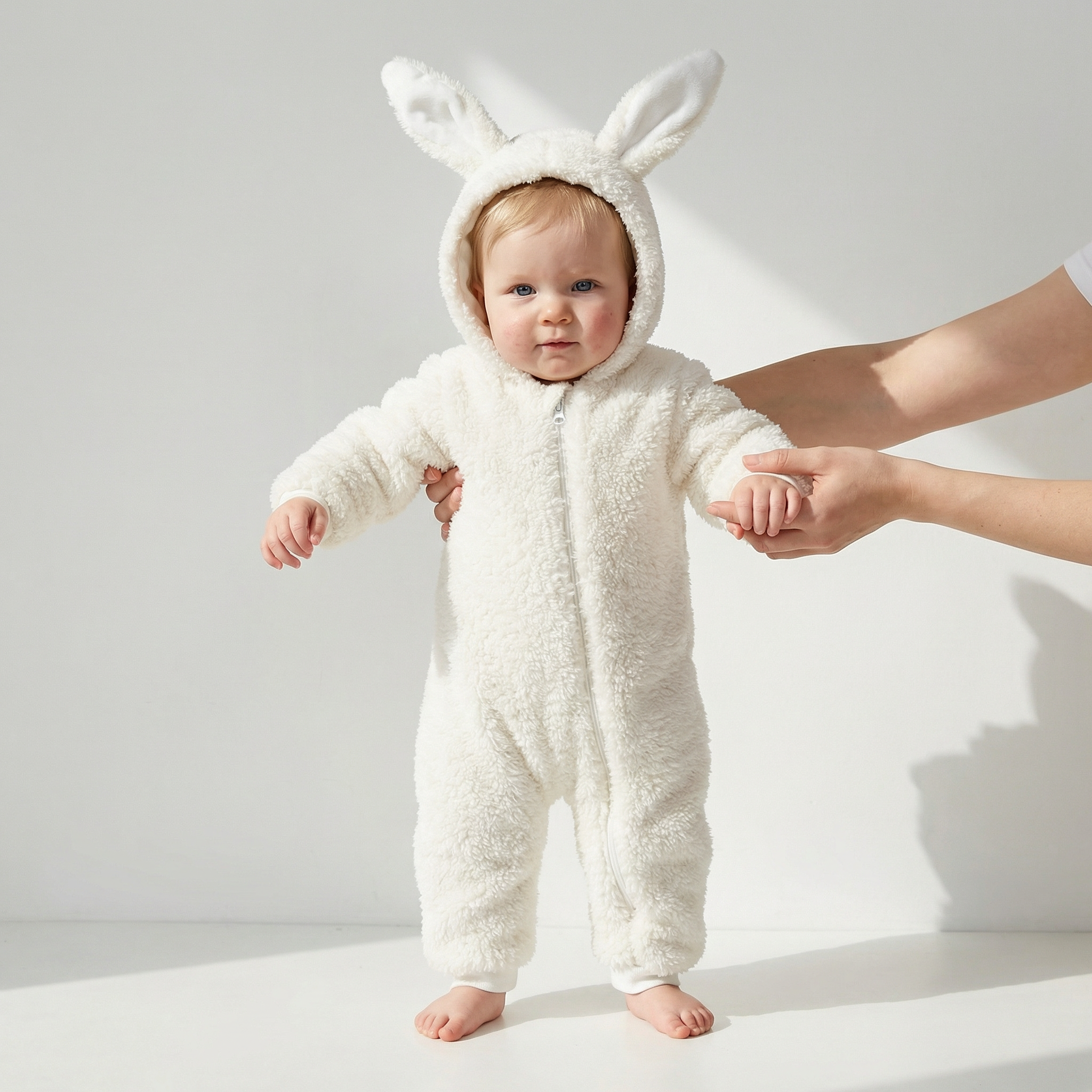 PerfectBaby™ Cashmere Cozy Bunny Romper premium baby outfit