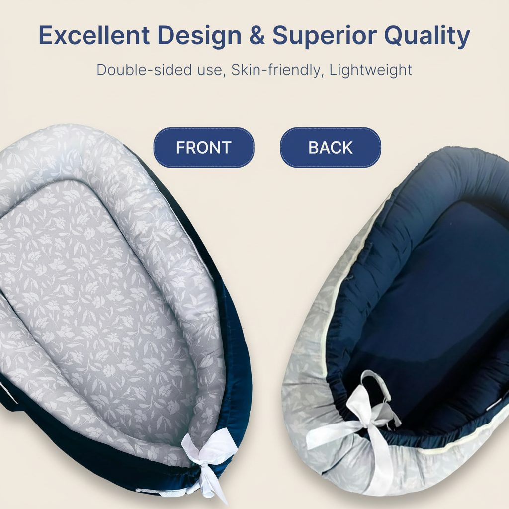 PerfectBaby™ DualNest Lounger reversible baby nest