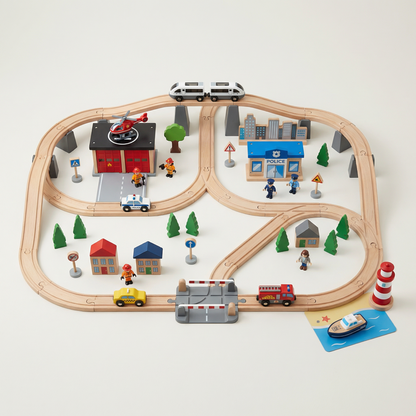 Deluxe Wooden Train