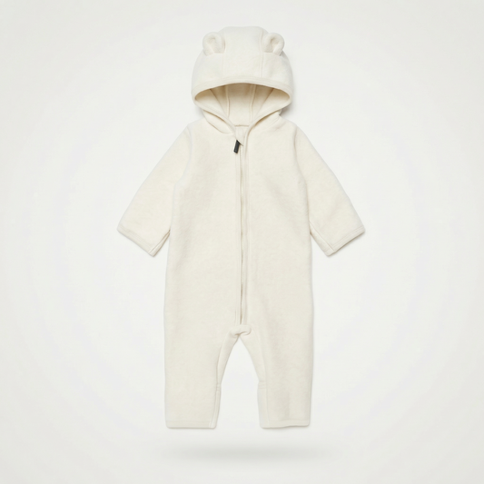 PerfectBaby™ Merino Wool Bear-Ear Romper