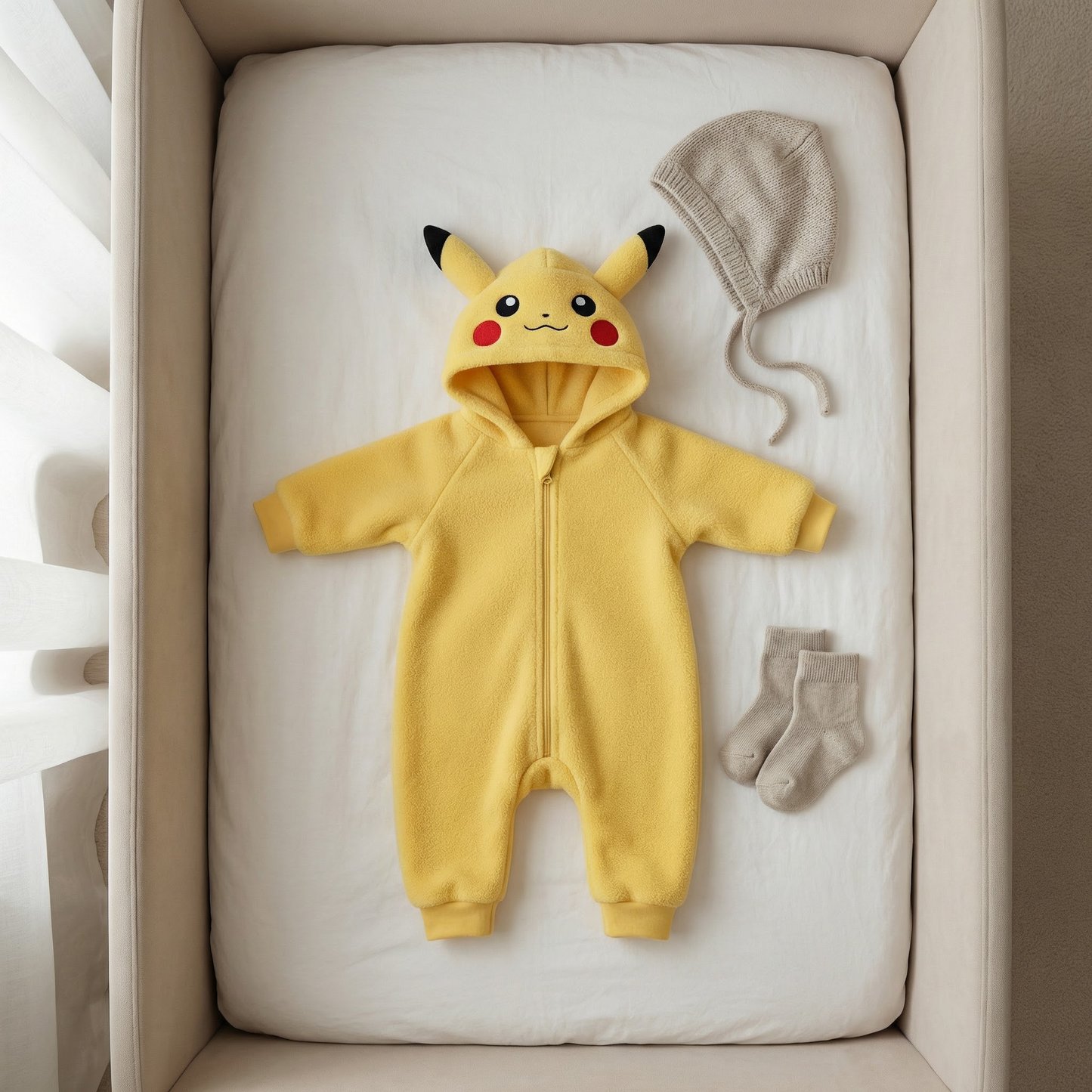 Pikachu Baby Jumpsuit plush baby outfit by PerfectBaby™
