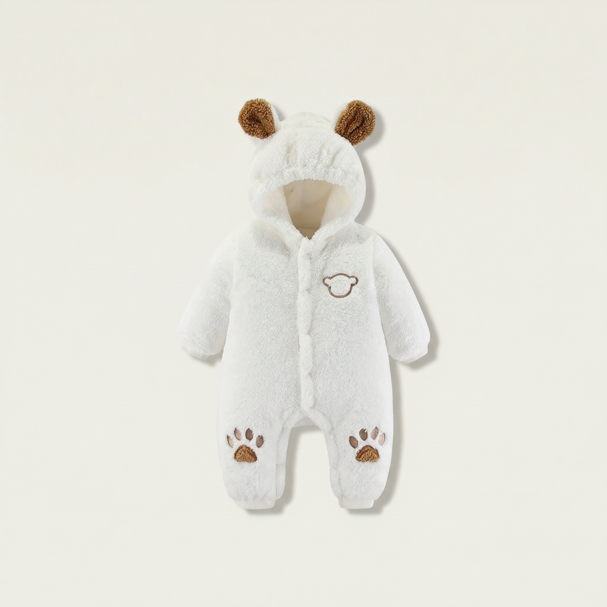 Bear Jumpsuit premium plush baby outfit by PerfectBaby™