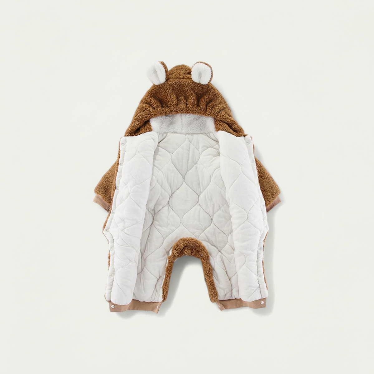 Bear Jumpsuit premium plush baby outfit by PerfectBaby™