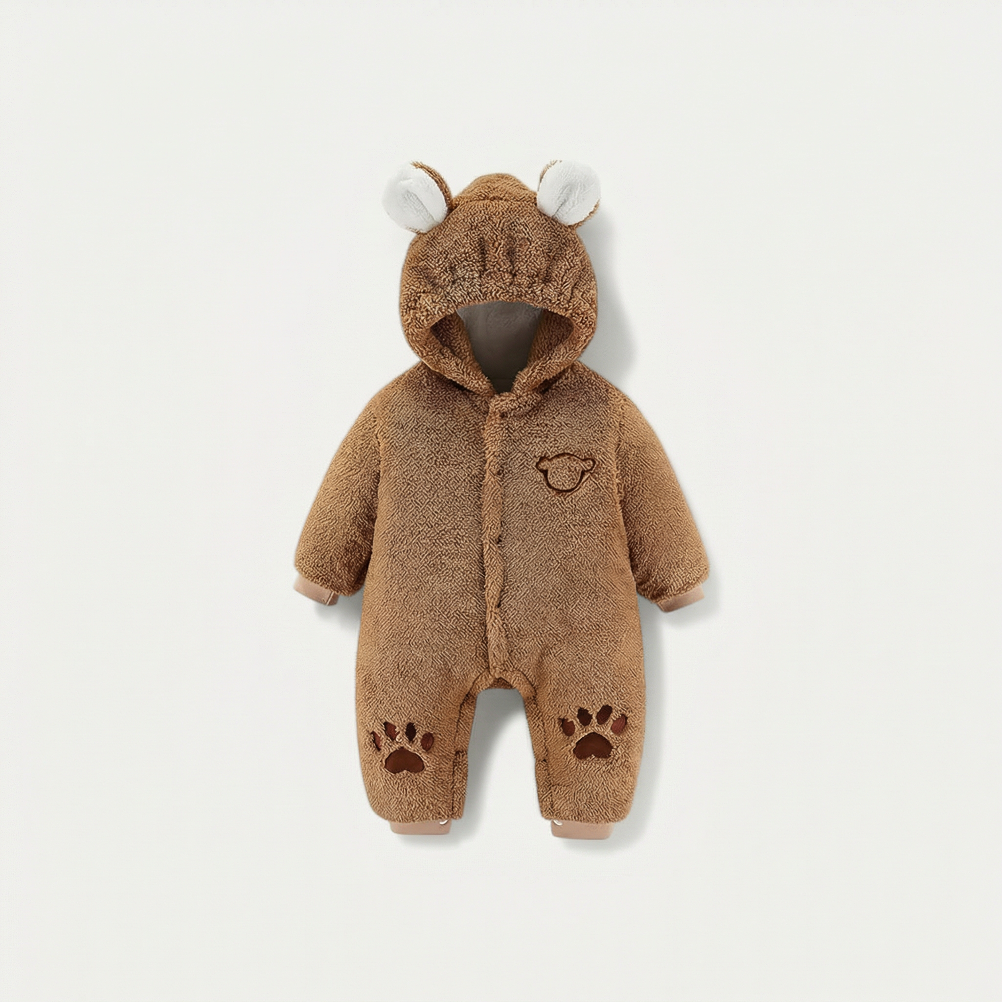 Bear Jumpsuit premium plush baby outfit by PerfectBaby™
