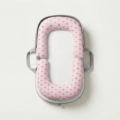PB™ TravelNest – Hearts portable baby bed by PerfectBaby™