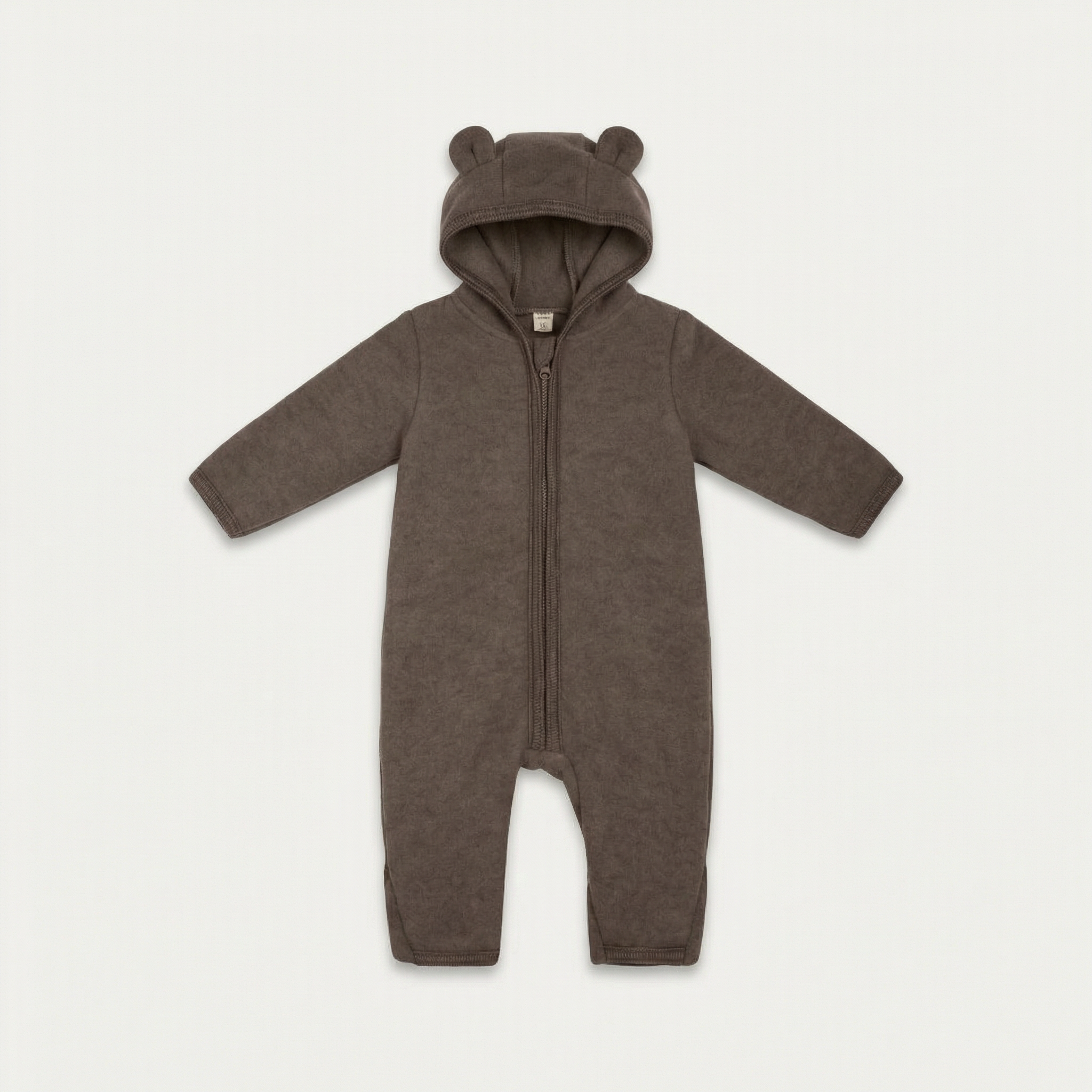 PerfectBaby™ Merino Wool Bear-Ear Romper premium baby outfit