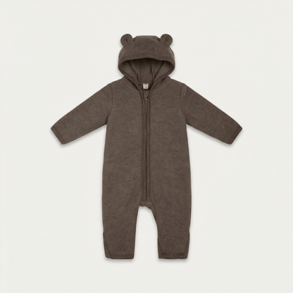 PerfectBaby™ Merino Wool Bear-Ear Romper