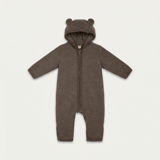PerfectBaby™ Merino Wool Bear-Ear Romper
