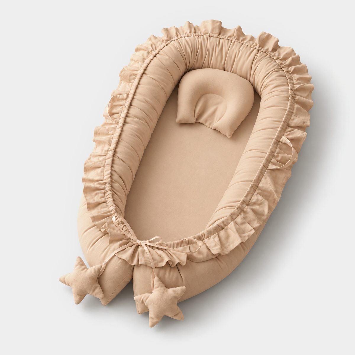 PerfectBaby™ CloudNest premium baby lounger — studio view