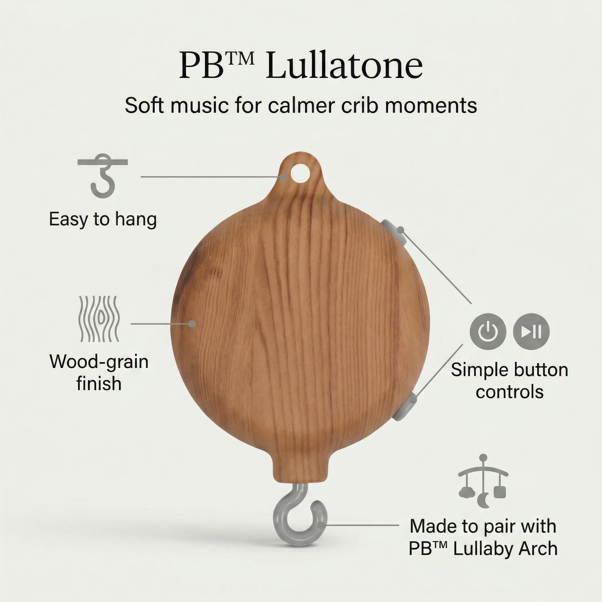 PerfectBaby™ Lullatone music box for baby crib mobile