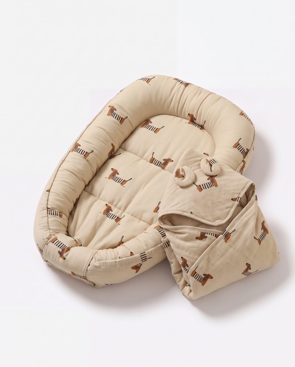 PerfectBaby™ Muslin Nest & Hooded Blanket Set