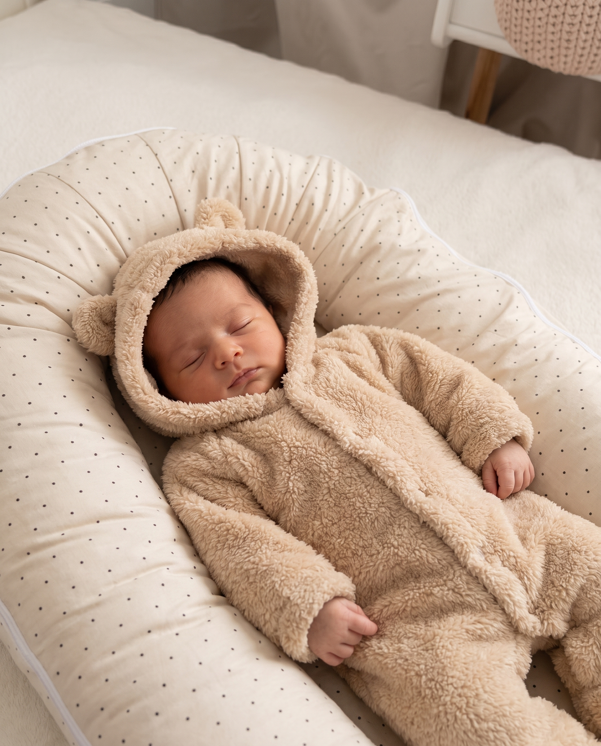 PerfectBaby™ Plush Baby Hooded Romper