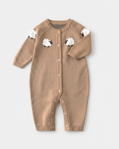 PerfectBaby™ Little Lamb Knit Baby Romper