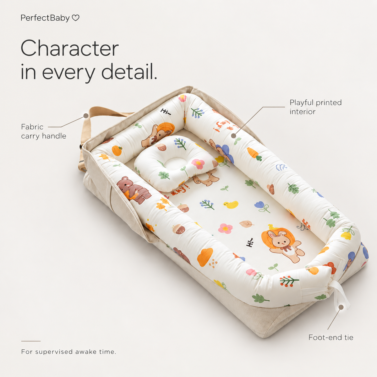 PerfectBaby™ CarryNest Lounger — product details and features