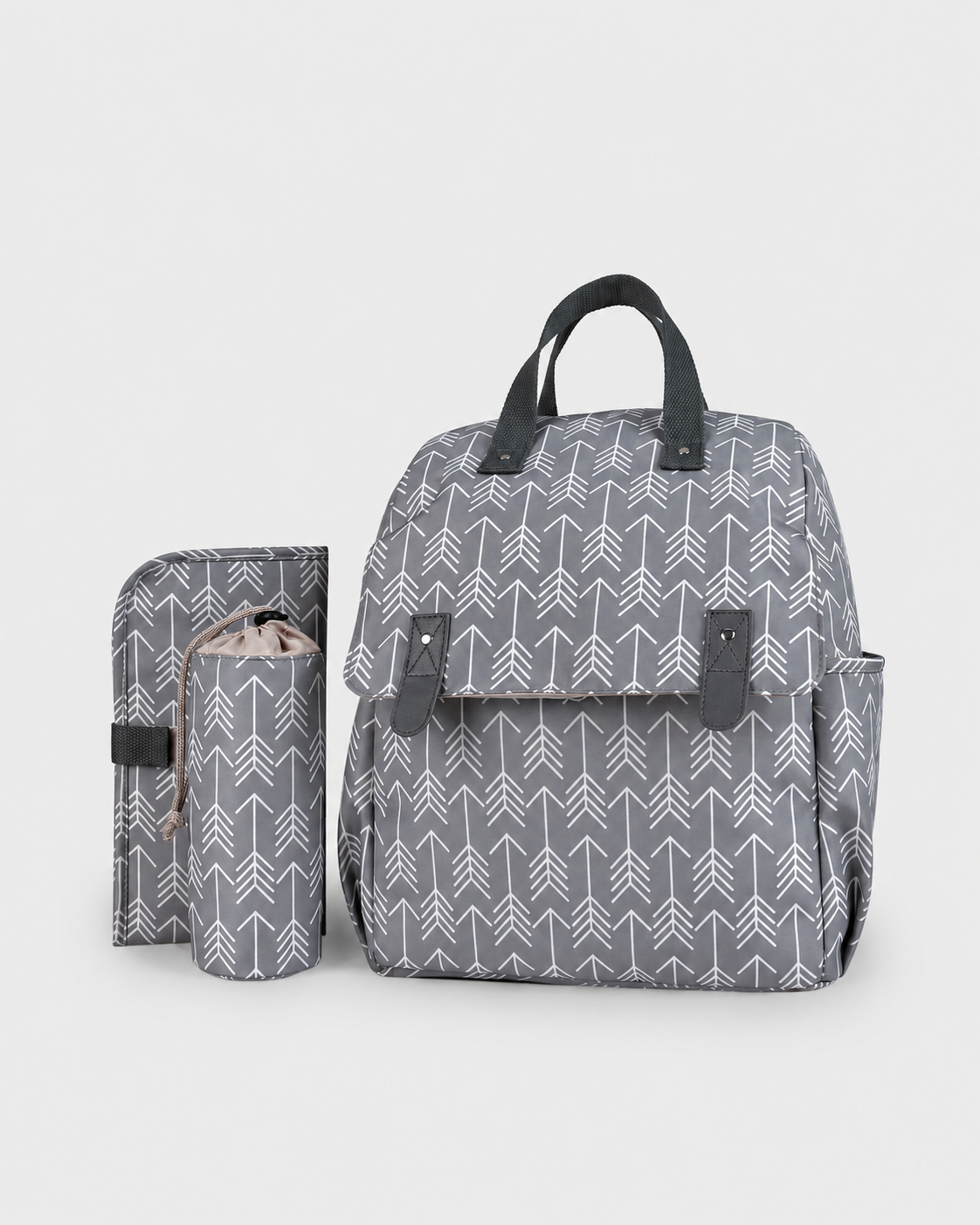 PerfectBaby 3-Piece Diaper Backpack Set — Arrow