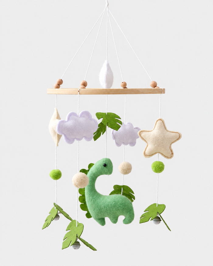 PerfectBaby™ Felt Crib Mobile — Dino Forest