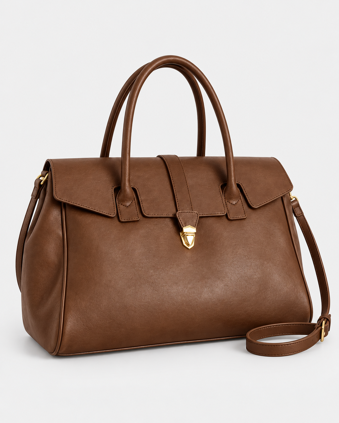 PerfectBaby Retro Flap Tote — Brown
