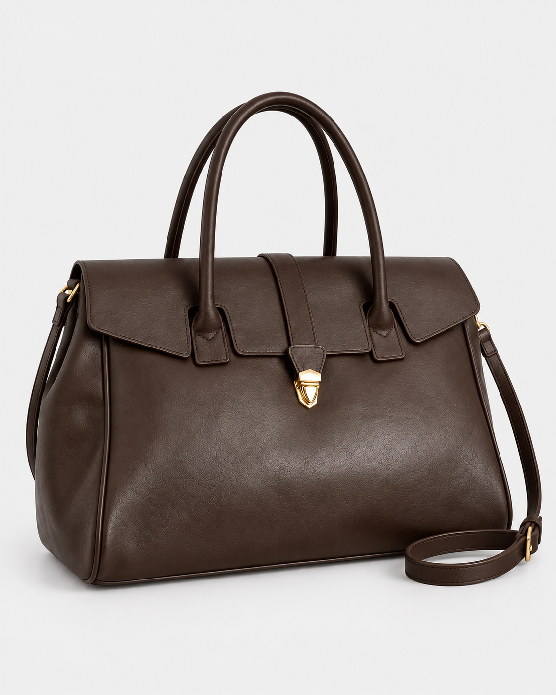 PerfectBaby Retro Flap Tote — Coffee