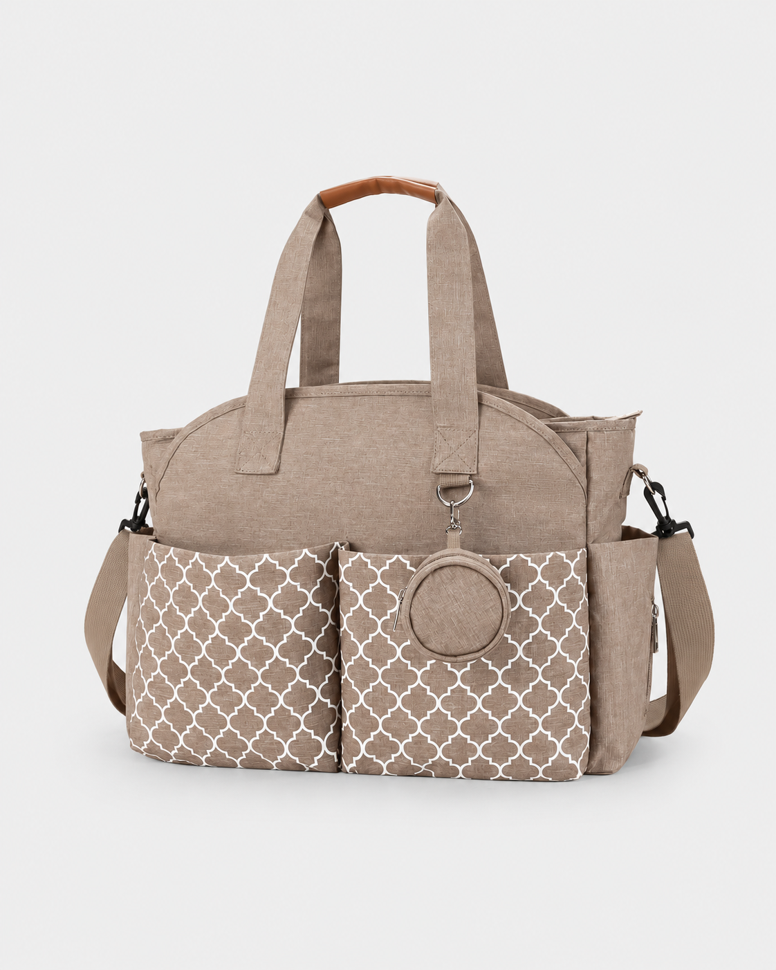 PerfectBaby Diaper Tote with Pacifier Case — Khaki
