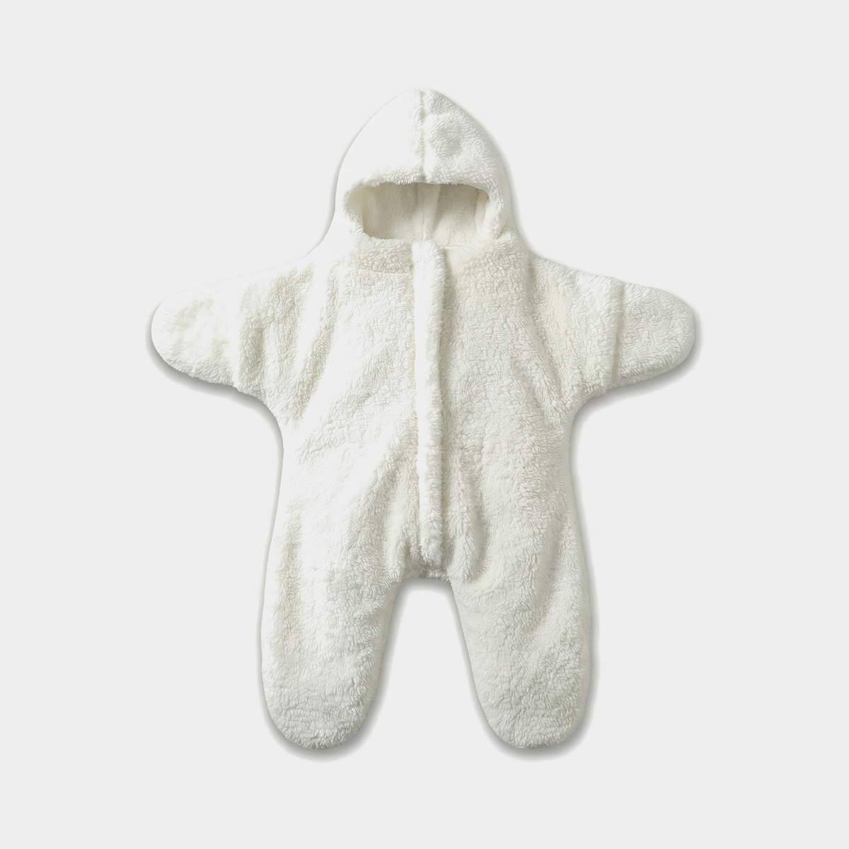 starfish baby sleeping bag — White, full product view on a light grey background