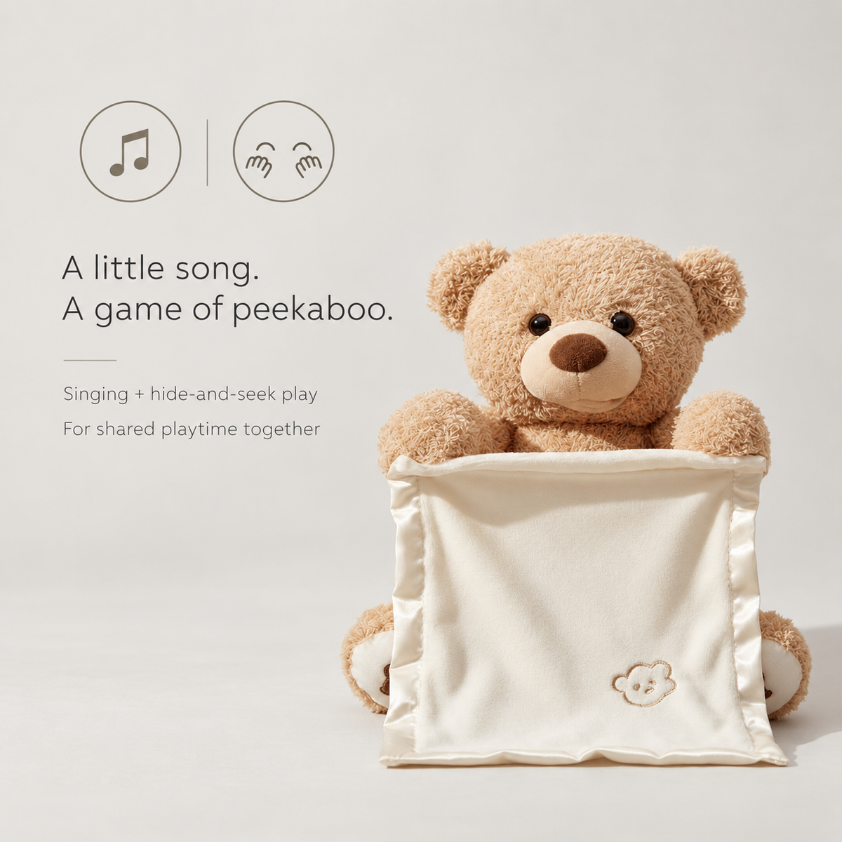 PerfectBaby™ Peekaboo Singing Moving Bear — product details and features