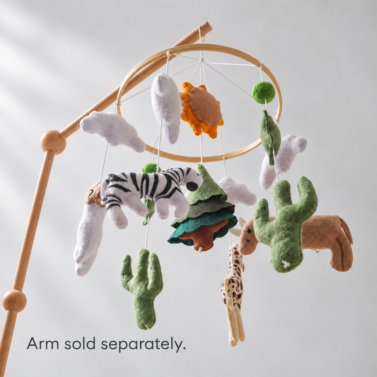 Sun Forest mobile on a wooden arm — arm sold separately
