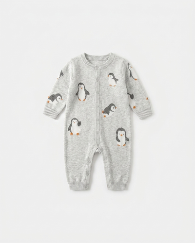PerfectBaby™ Penguin Knit Baby Romper