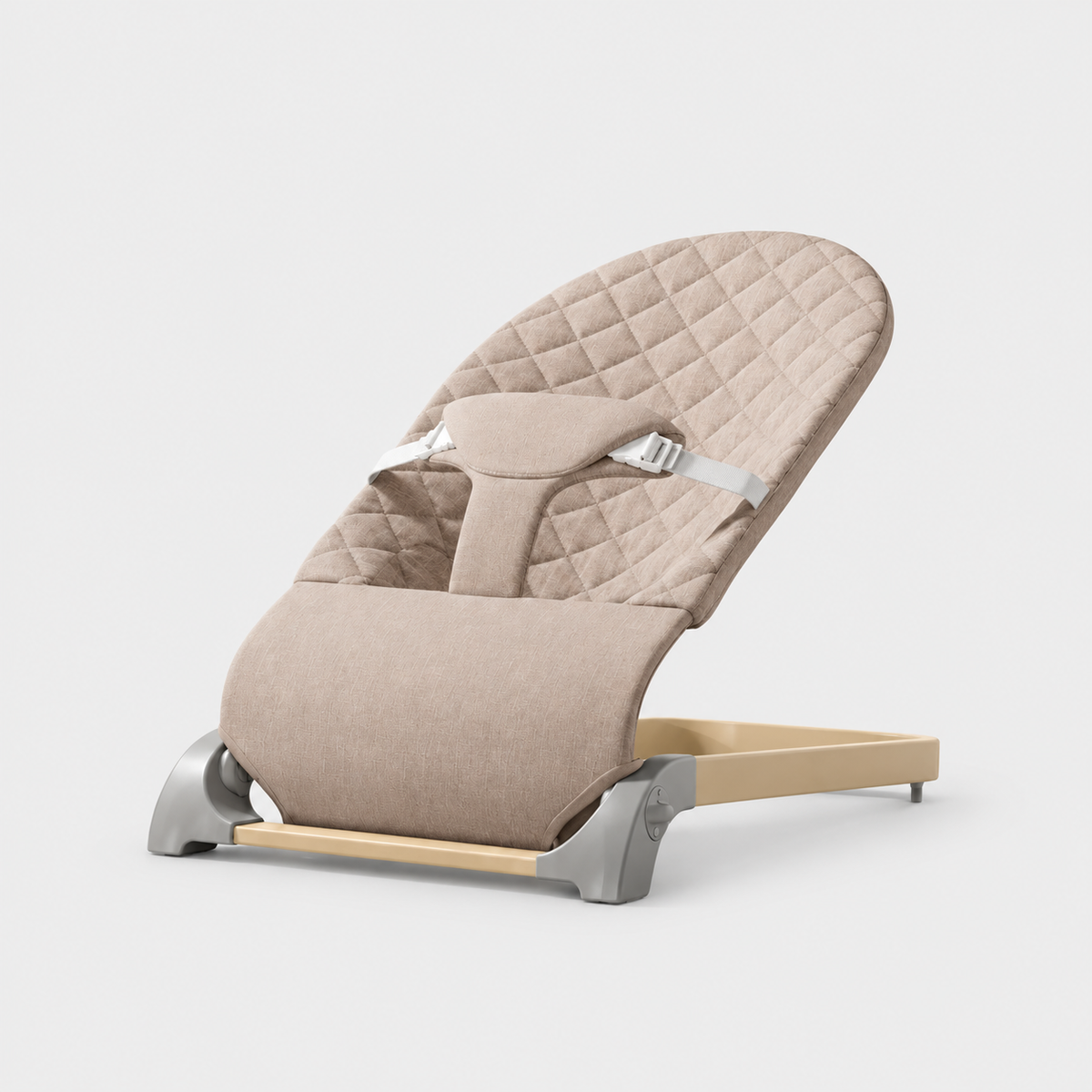 Baby Bouncer — Khaki with grey base fittings