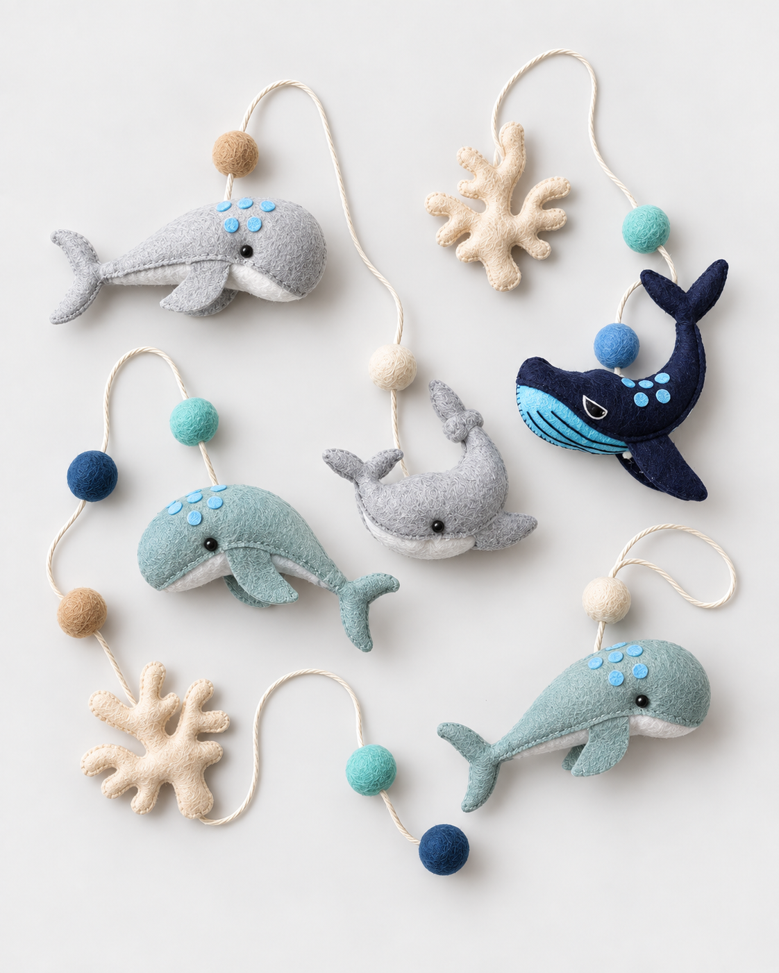 PerfectBaby Dream Arch Ocean Friends toy set arranged on a light grey studio background