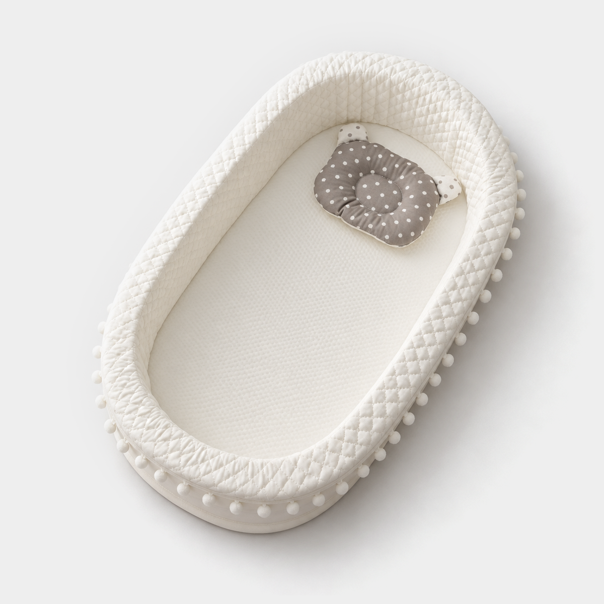 PerfectBaby™ DreamNest — Noble White, studio product view