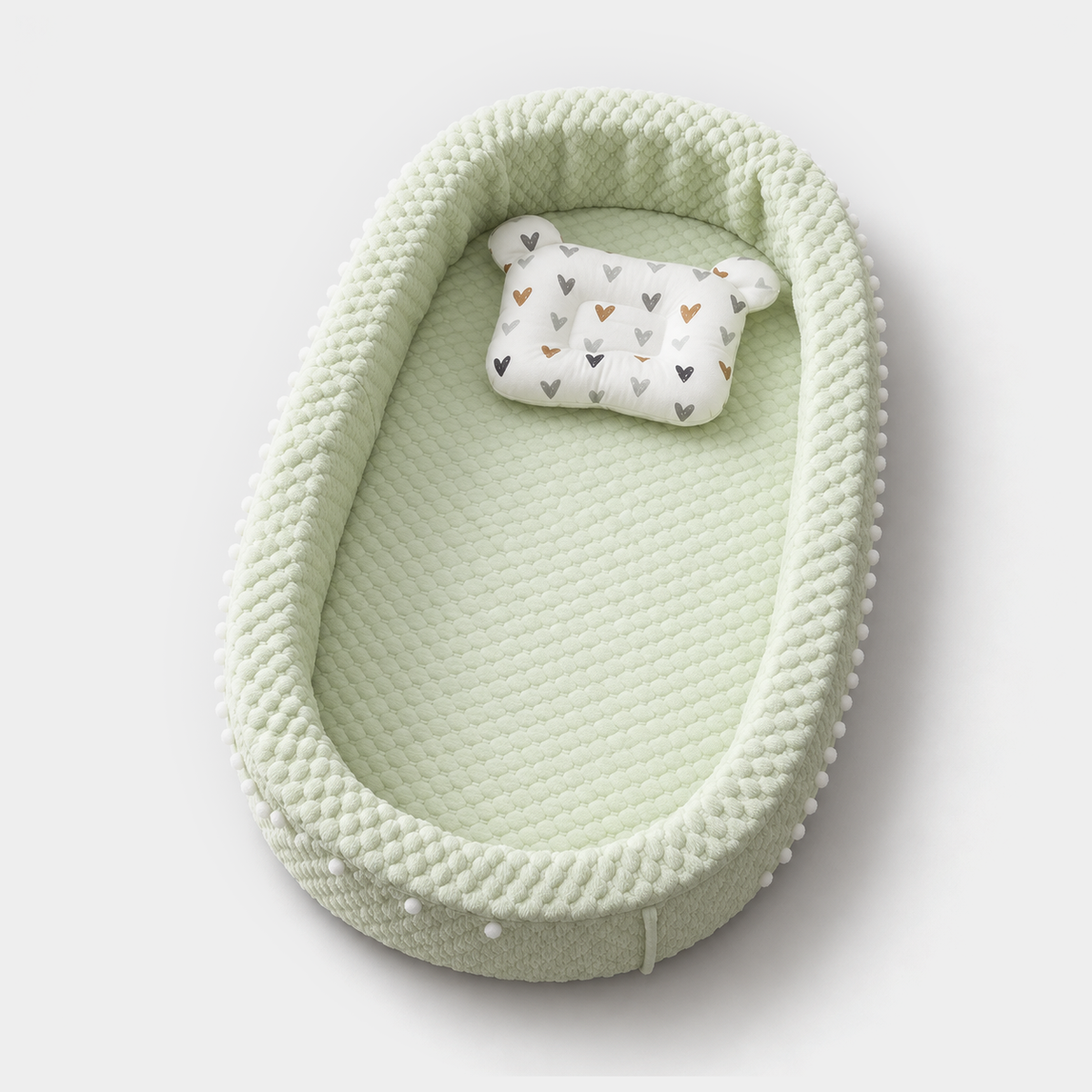 PerfectBaby™ DreamNest — Mint Green, studio product view