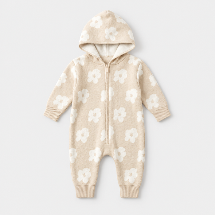 PerfectBaby™ Flower Knit Romper