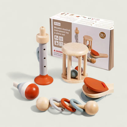 Wooden Rattle Set